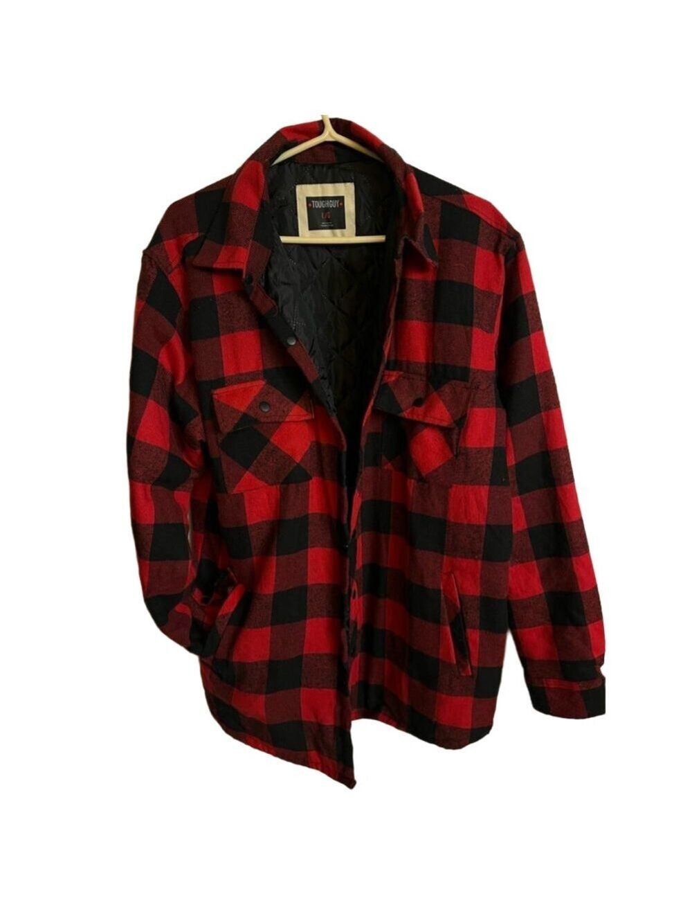 EUC Size large Toughguy quilted polyester fleece lumber jacket